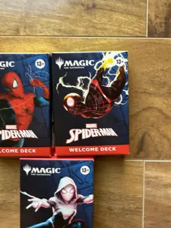 SDCC 2025 Magic The Gathering x Spider-Man MTG Welcome Deck Set of 3 - Image 3