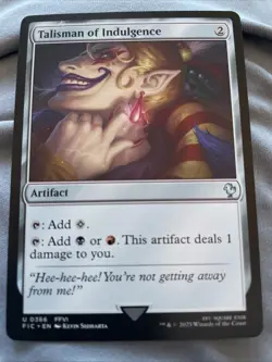 MTG Talisman of Indulgence 366 Final Fantasy Commander - Image 1