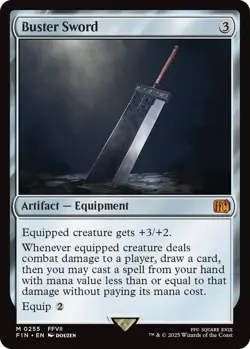 Buster Sword Final Fantasy Regular - MTG - Excellent Condition - Image 1