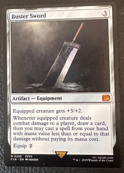 Buster Sword Final Fantasy Regular - MTG - Excellent Condition - Image 3