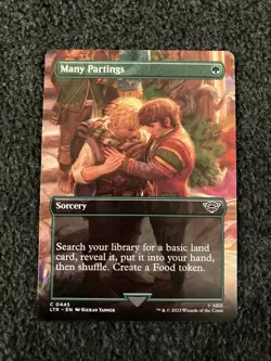Magic The Gathering MTG - Many Partings (Borderless) - LTR - Image 1