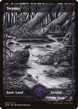1x Swamp Basic Land (#273) - NM - Crimson Vow - mtg SPARROW MAGIC - Image 1