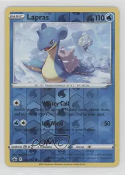 Lapras Reverse Foil Pokemon Sword & Shield Chilling Reign #029 08ql - Image 1