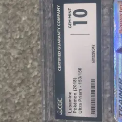 CGC 10 - Lusamine 153/156 - Ultra Prism Full Art Gem Mint Pokemon - Image 4