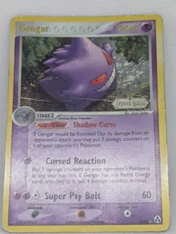 Gengar 5/92 Legend Maker Reverse Holo Ultra Rare Pokemon TCG Nintendo stamped HP - Image 3