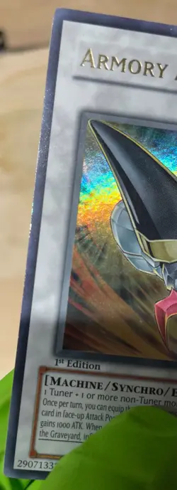 Yugioh Armory Arm DP08-EN016 1st Edition Ultra Rare LP - Image 2
