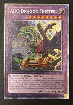 Yugioh! ABC-Dragon Buster - RA04-EN271 - Platinum Secret Rare - 1st Edition Near - Image 1