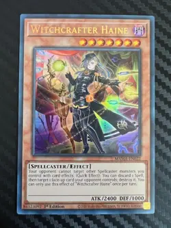 Yugioh Witchcrafter Haine MAMA-EN022 Ultra Rare 1st Edition NM - Image 1