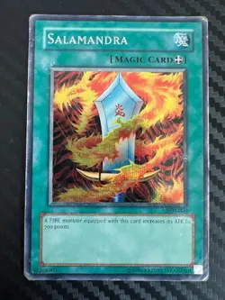 Yugioh Salamandra DDS-006 Secret Rare Limited Edition DMG - Image 1