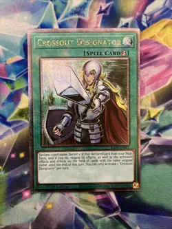 Crossout Designator Quarter Century Secret Rare RA02-EN063 1st Edition Yugioh - Image 1