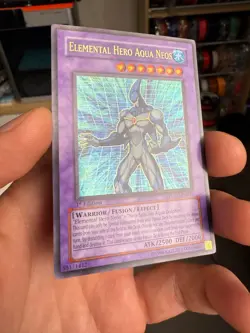 Elemental Hero Aqua Neos POTD-EN031 1st Edition Ultra Rare Yugioh Card NM 2006 - Image 2