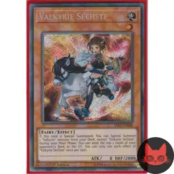 Yugioh Valkyrie Sechste SAST-EN088 Secret Rare 1st Edition NM - Image 1