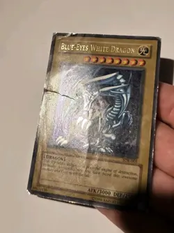 Yugioh Blue-Eyes White Dragon SDK-001 Ultra Rare DMG - Image 5