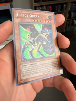 Yugioh Insect Queen CT1-EN005 Secret/Ultra Misprint Error Limited Edition LP - Image 2