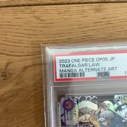 One Piece Card PSA10 Trafalgar Law Comic Parallel OP05-069 SR 2023 Japanese - Image 3