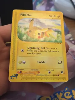 Pokemon Pikachu TCG Expedition Card 124/165 Regular Common HP - Image 3