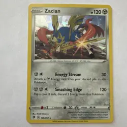 Zacian 139/192 - Shatter Cracked Ice Holo Rare - Rebel Clash - Pokemon Card NM - Image 1