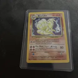 Pokemon TCG Ninetales Holo Unlimited Holo Rare Card Base Set 13/130 - Image 1