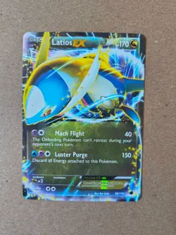 Latios EX 86/116 Plasma Freeze Rare Holo TCG Pokemon Card - Image 2