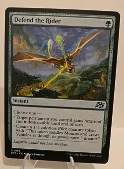 Defend the Rider MTG Aetherdrift Regular - Image 1