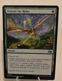 Defend the Rider MTG Aetherdrift Regular - Image 1