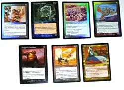 Magic the Gathering * MTG * 7 Foils * Glimmering Angel,Vile Consumption + 5 more - Image 1