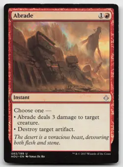 MTG Abrade U Hour of Devastation 83 MP - Image 1
