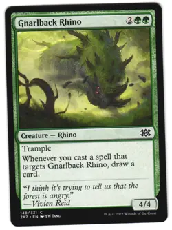 Gnarlback Rhino 148 C Double Masters 2022 NM MTG - Image 1