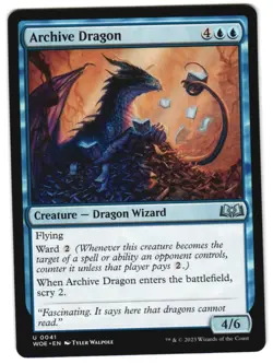 Archive Dragon 41 U Wilds of Eldraine NM MTG - Image 1
