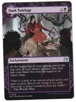 Dark Tutelage 28 U Wilds of Eldraine: Enchanting Tales NM MTG - Image 1