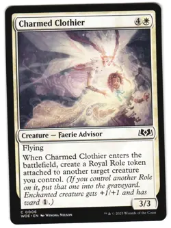 Charmed Clothier 6 C Wilds of Eldraine NM MTG - Image 1