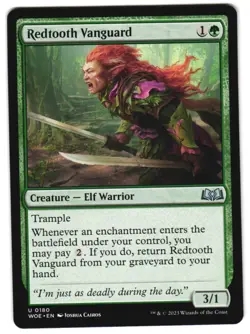 Redtooth Vanguard 180 U Wilds of Eldraine NM MTG - Image 1
