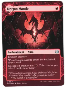 Dragon Mantle 41 U Wilds of Eldraine: Enchanting Tales NM MTG - Image 1