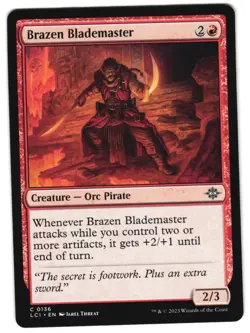 Brazen Blademaster 136 C The Lost Caverns of Ixalan NM MTG - Image 1