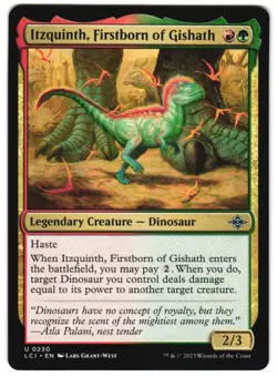 Itzquinth, Firstborn of Gishath 230 U The Lost Caverns of Ixalan NM MTG - Image 1