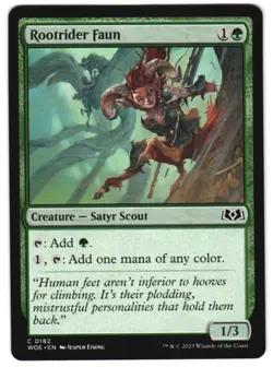 Rootrider Faun 182 C Wilds of Eldraine NM MTG - Image 1