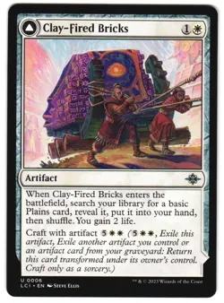 Clay-Fired Bricks 6 U The Lost Caverns of Ixalan NM MTG - Image 1