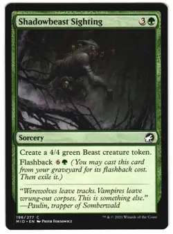 Shadowbeast Sighting 198 C Innistrad: Midnight Hunt NM MTG - Image 1