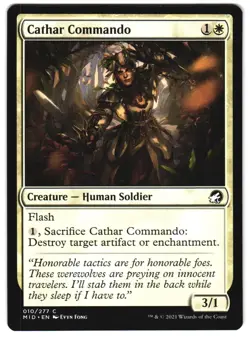 Cathar Commando 10 C Innistrad: Midnight Hunt NM MTG - Image 1