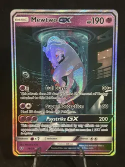Mewtwo GX - 78/73 - Pokemon Shining Legends Sun & Moon Secret Rare Card VLP - Image 1