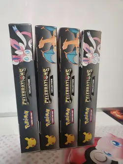 Pokemon x2 Celebrations Lance's Charizard V And x2 Dark Sylveon V Sealed Boxes - Image 4
