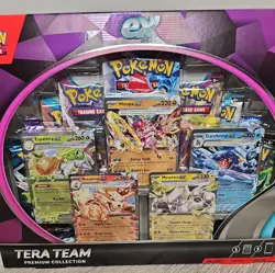 Pokemon - Tera Team Premium Collection Box - 9 Booster Packs TCG - New - Image 3