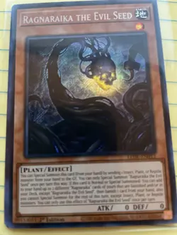 Yugioh! Ragnaraika the Evil Seed - LEDE-EN013 - Secret Rare - 1st Edition NM - Image 1