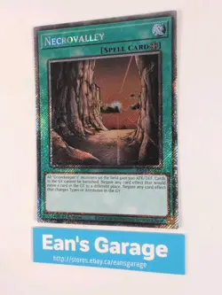 YuGiOh Necrovalley 1st Edition RA04-EN122 Platinum Secret Rare - MN - Image 4