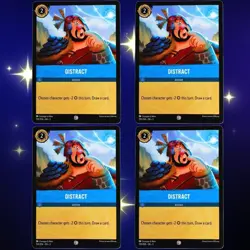 4x Distract Action Card - Common - Disney Lorcana TCG Into the Inklands #159/204 - Image 1