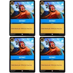 4x Distract Action Card - Common - Disney Lorcana TCG Into the Inklands #159/204 - Image 2