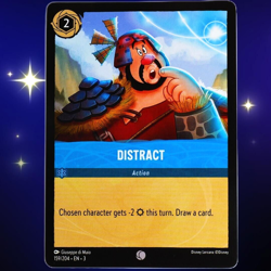 4x Distract Action Card - Common - Disney Lorcana TCG Into the Inklands #159/204 - Image 3