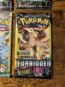 Pokemon Sun and Moon 3 Card Mini Booster Packs Celestial Storm Etc. Lot Of 4 - Image 5
