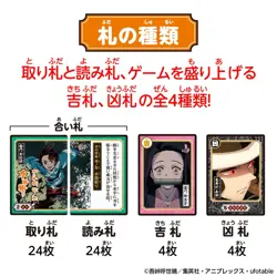 Bandai Demon Slayer Total Concentration Karuta Card Game Anime Japanese - Image 2