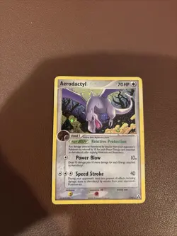 Aerodactyl 1/92 Legend Maker Holofoil Vintage Pokemon Card - Image 1